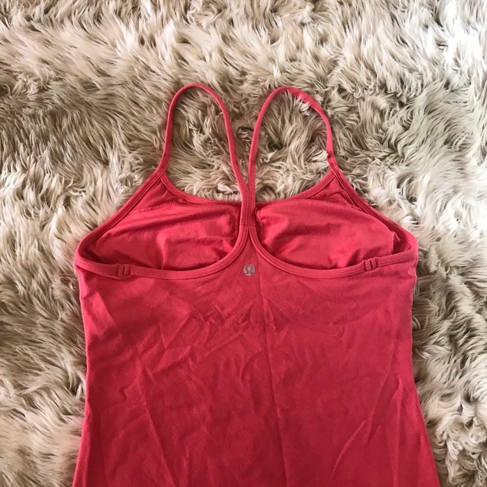 Lululemon pink racerback running tank top 8